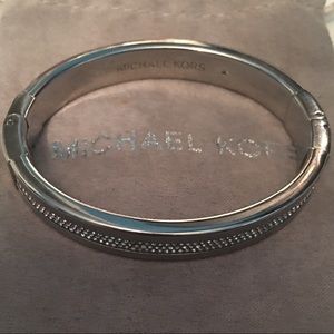Michael Kors Silver Tone Bangle Bracelet
